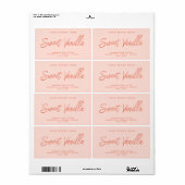 Eenvoudig elegant etiket voor cosmetische producte (Full Sheet)