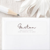 Eenvoudig elegant etiket voor retournering (Insitu)