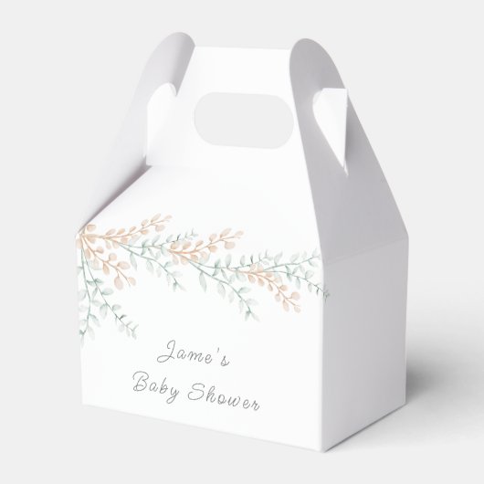 Eenvoudig Elegant Eucalyptus Baby shower Bedankdoosjes (Voorkant Zijde)