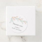 Eenvoudig Elegant Eucalyptus Baby shower Bedankjes Labels (In situ)