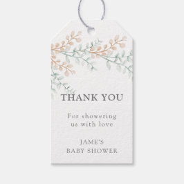 Eenvoudig Elegant Eucalyptus Baby shower Cadeaulabel