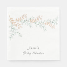 Eenvoudig Elegant Eucalyptus Baby shower