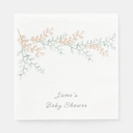 Eenvoudig Elegant Eucalyptus Baby shower Servet