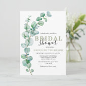 Eenvoudig Elegant Eucalyptus Greenery Vrijgezellen Kaart (Staand voorkant)