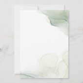 Eenvoudig Elegant Eucalyptus Greenery Wedding Kaart (Achterkant)