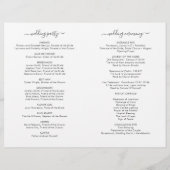 Eenvoudig Elegant Eucalyptus Greenery Wedding Prog (Achterkant)