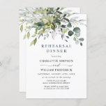 Eenvoudig Elegant Eucalyptus REHEARSAL DINNER Kaart<br><div class="desc">Creëer de perfecte REHEARSAL DINNER nodigt met deze "Waterverf Eucalyptus Greenery"-sjabloon uit. Dit ontwerp van hoge kwaliteit is eenvoudig aan te passen aan uw trouwkleuren, -stijlen en -thema. Voor verdere aanpassing, te klikken gelieve de "pas verder"verbinding aan en ons ontwerphulpmiddel te gebruiken om deze sjabloon te wijzigen. Neem contact met...</div>