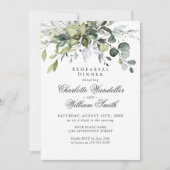 Eenvoudig Elegant Eucalyptus Rehearsal Kaart (Voorkant)
