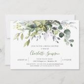 Eenvoudig Elegant Eucalyptus Vrijgezellenfeest Kaart (Voorkant)