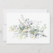 Eenvoudig Elegant Eucalyptus Vrijgezellenfeest Kaart (Achterkant)