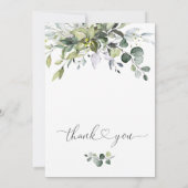 Eenvoudig Elegant Eucalyptus Vrijgezellenfeest Kaart (Achterkant)