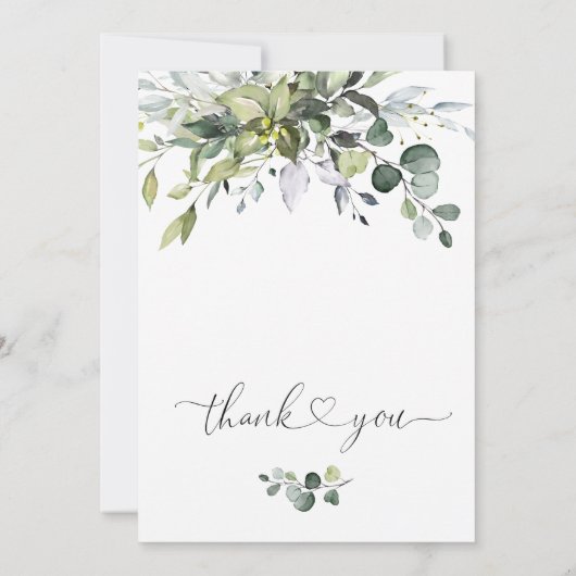 Eenvoudig Elegant Eucalyptus Vrijgezellenfeest Kaart (Achterkant)