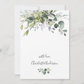 Eenvoudig Elegant Eucalyptus Vrijgezellenfeest Kaart (Achterkant)