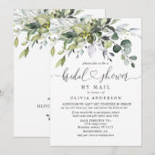 Eenvoudig Elegant Eucalyptus Vrijgezellenfeest per Kaart (Voorkant / Achterkant)