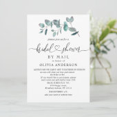 Eenvoudig Elegant Eucalyptus Vrijgezellenfeest per Kaart (Staand voorkant)