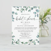 Eenvoudig Elegant Eucalyptus Vrijgezellenfeest per Kaart (Staand voorkant)