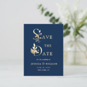 Eenvoudig Elegant Eucalyptus Wedding sparen de Dat Briefkaart (Staand voorkant)