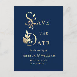 Eenvoudig Elegant Eucalyptus Wedding sparen de Dat Briefkaart