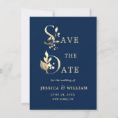 Eenvoudig Elegant Eucalyptus Wedding sparen de Dat Save The Date (Voorkant)