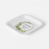 Eenvoudig, elegant eucalyptusVrijgezellenfeest Papieren Bordje (Gebogen)
