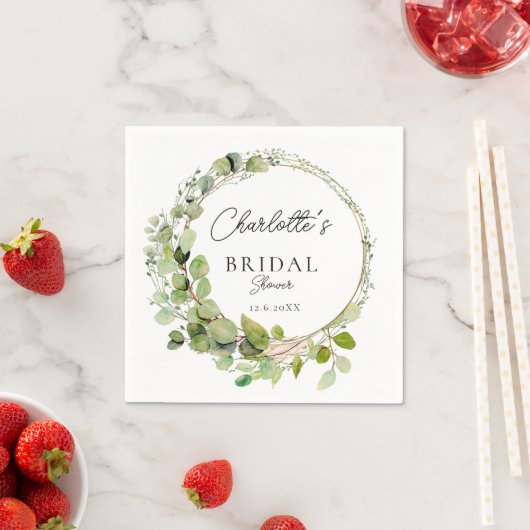 Eenvoudig, elegant eucalyptusVrijgezellenfeest Servet (Insitu)