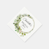 Eenvoudig, elegant eucalyptusVrijgezellenfeest Servet (Hoek)