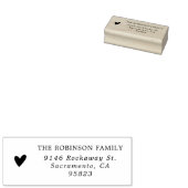 Eenvoudig Elegant Familie Retouradres Rubberstempel (Gestempeld)