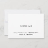 Eenvoudig elegant Faux Gold Heart Hartelijk dank Bedankkaart (Achterkant)