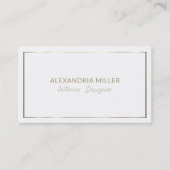 Eenvoudig Elegant Faux Gold Visitekaartje (Voorkant)