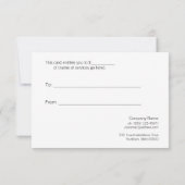 Eenvoudig Elegant Faux Linen Gift Certificate (Achterkant)