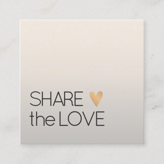 Eenvoudig elegant Faux Silver Gold Heart Aanbevelingskaartje (Voorkant)