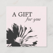 Eenvoudig Elegant Floral Cadeaubon Kortingskaartje (Voorkant)