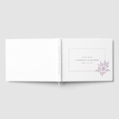 Eenvoudig Elegant Floral Lavender Wedding Gastenboek (Volledig)