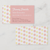 Eenvoudig, elegant Floral Pattern Visitekaartje (Voorkant / Achterkant)