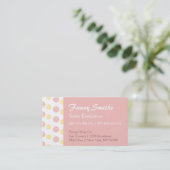 Eenvoudig, elegant Floral Pattern Visitekaartje (Staand voorkant)