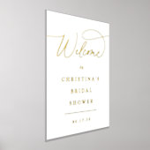 Eenvoudig Elegant Folie Script Event Welkomstteken Folie Afdrukken (Laagn)