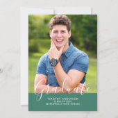 Eenvoudig Elegant Foto Afstuderen Verticaal | Groe Kaart (Voorkant)