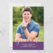 Eenvoudig elegant foto-Afstuderen verticaal | PAAR Kaart (Voorkant)