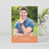 Eenvoudig Elegant Foto Afstuderen Verticaal | SINA Kaart (Staand voorkant)