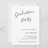 Eenvoudig elegant foto modern Afstuderen Kaart (Voorkant)