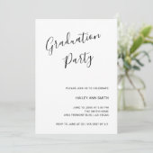 Eenvoudig elegant foto modern Afstuderen Kaart (Staand voorkant)