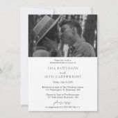 Eenvoudig Elegant Foto Modern Repetitie Diner Kaart (Achterkant)