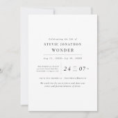 Eenvoudig Elegant Funeral Memorial Death Jubileum Kaart (Voorkant)