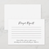 Eenvoudig Elegant Gebedsverzoek Kaarten (Voorkant / Achterkant)