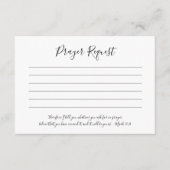 Eenvoudig Elegant Gebedsverzoek Kaarten (Voorkant)