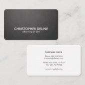 Eenvoudig elegant gebold textiel grijs witconsulta visitekaartje (Voorkant / Achterkant)