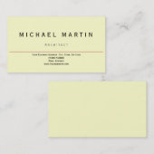 Eenvoudig Elegant Geel Visitekaartje (Voorkant / Achterkant)