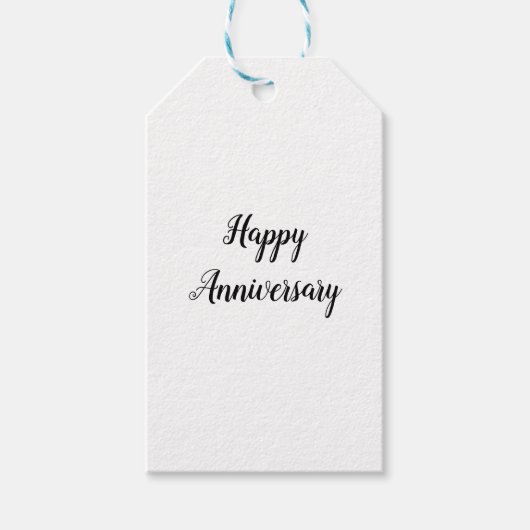 Eenvoudig, elegant gejuich-jarig bestaan cadeaulabel (Voorkant)