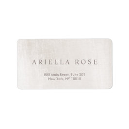 Eenvoudig elegant, gepenseld, witte marmer Profess Etiket