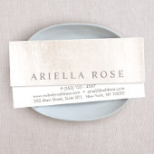 Eenvoudig elegant, gepenseld, witte marmer Profess Mini Visitekaartje